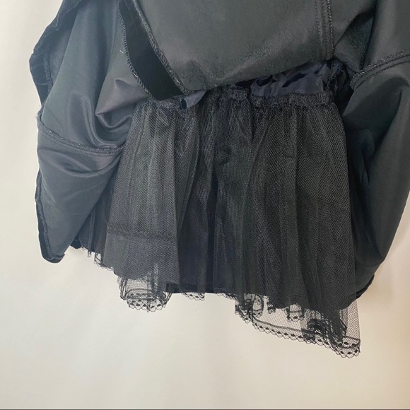 GUNNE SAX Vintage Black Velvet A-Line Dress 11/12 - Picture 5 of 5